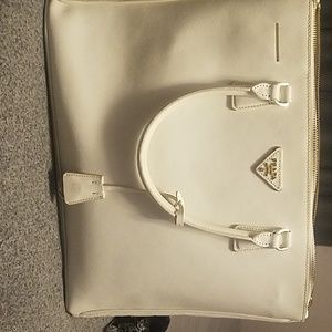 Original Prada white Luxe women's purse